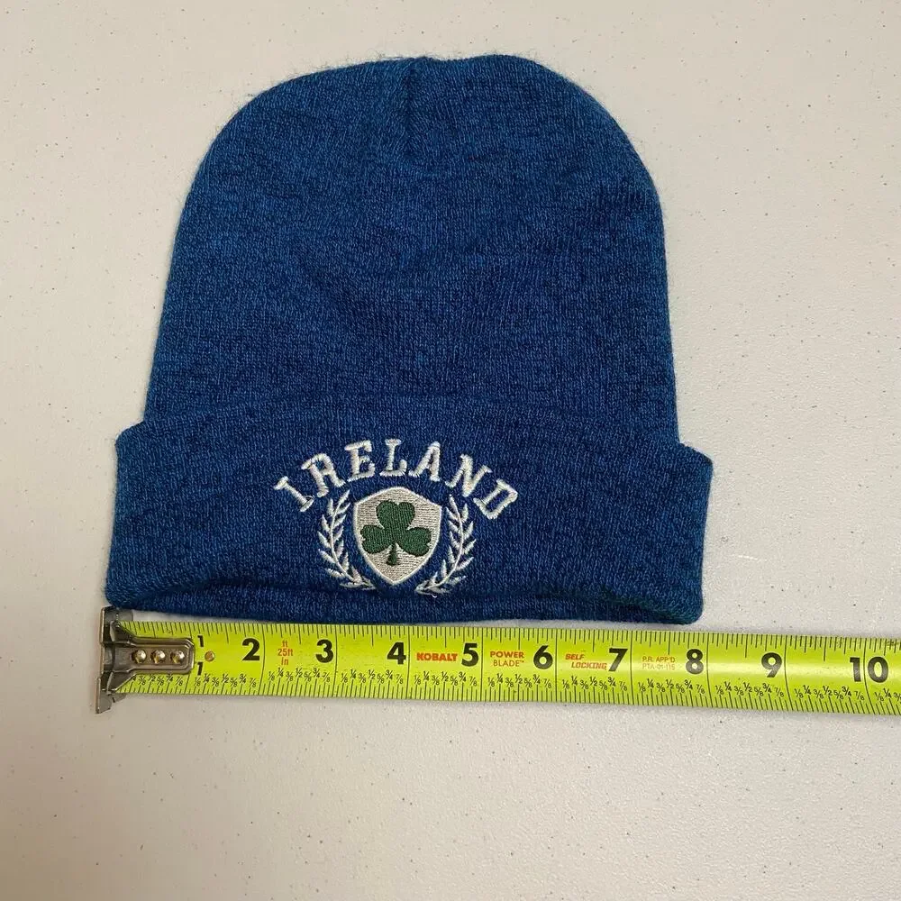 Ireland Blue Knit Cap Hat